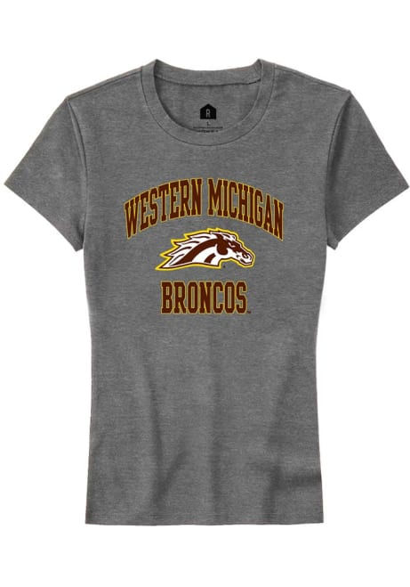 Western Michigan Broncos Grey Rally Number 1 Neutral Short Sleeve T-Shirt