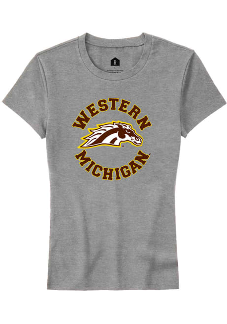 Western Michigan Broncos Grey Rally Circle Short Sleeve T-Shirt