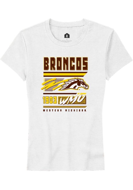 Western Michigan Broncos White Rally Retro Short Sleeve T-Shirt