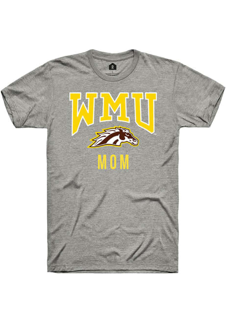 Western Michigan Broncos Grey Rally Mom Short Sleeve T Shirt