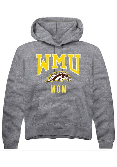 Mens Western Michigan Broncos Grey Rally Mom Hooded Sweatshirt