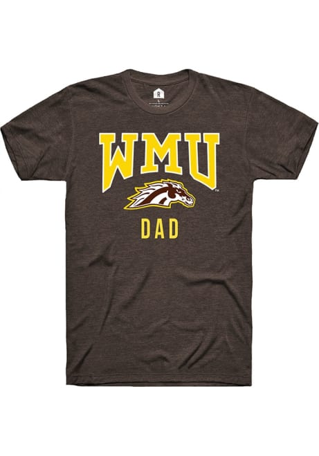 Western Michigan Broncos Brown Rally Dad Short Sleeve T Shirt