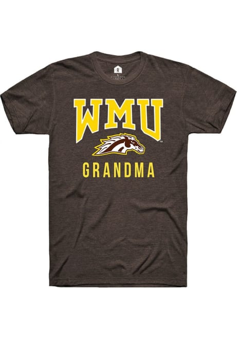 Western Michigan Broncos Brown Rally Grandma Short Sleeve T Shirt