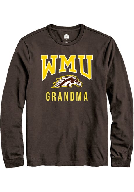 Mens Western Michigan Broncos Brown Rally Grandma Tee