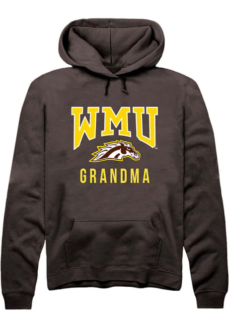 Mens Western Michigan Broncos Brown Rally Grandma Hooded Sweatshirt