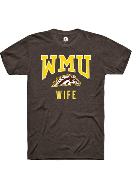 Western Michigan Broncos Brown Rally Wife Short Sleeve T Shirt