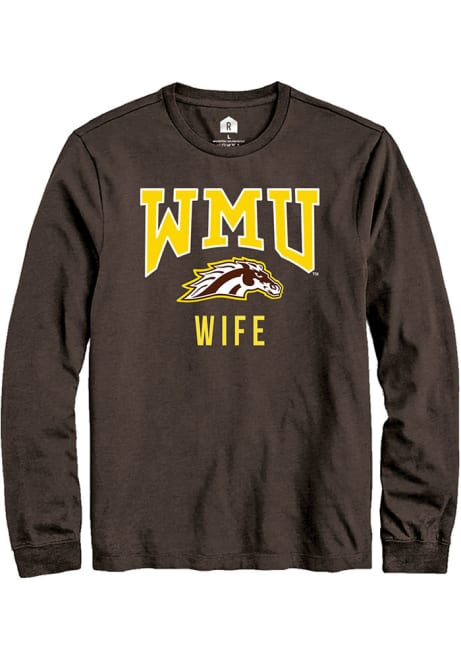 Mens Western Michigan Broncos Brown Rally Wife Tee