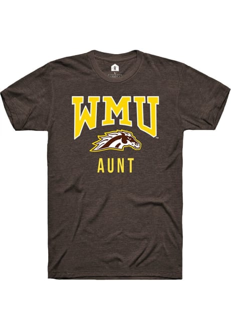 Western Michigan Broncos Brown Rally Aunt Short Sleeve T Shirt