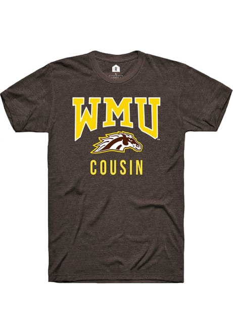 Western Michigan Broncos Brown Rally Cousin Short Sleeve T Shirt