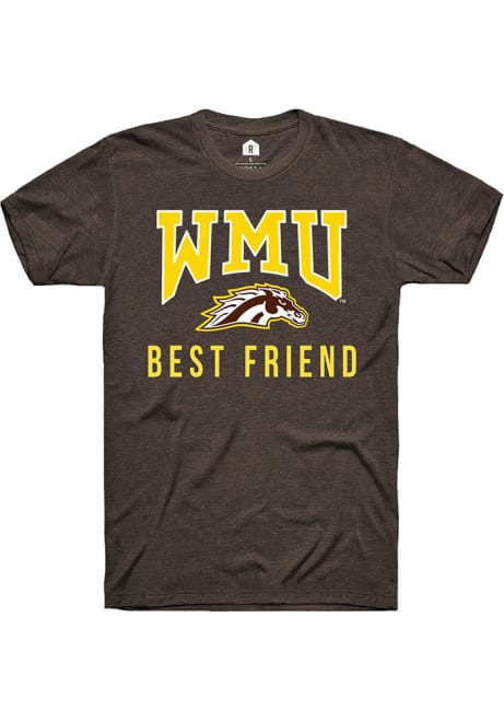 Western Michigan Broncos Brown Rally Best Friend Short Sleeve T Shirt