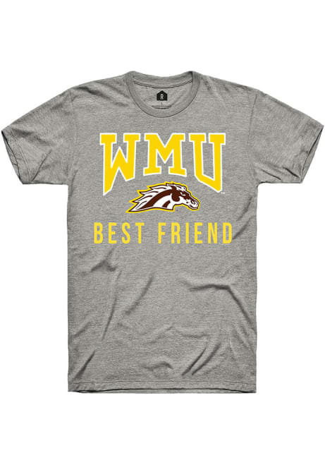 Western Michigan Broncos Grey Rally Best Friend Short Sleeve T Shirt