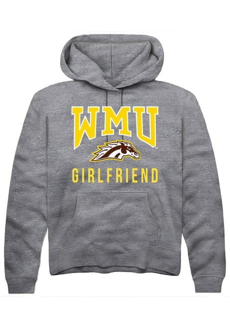 Mens Western Michigan Broncos Grey Rally Girlfriend Hooded Sweatshirt