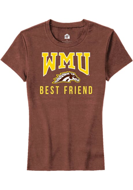 Western Michigan Broncos Brown Rally Best Friend Short Sleeve T-Shirt