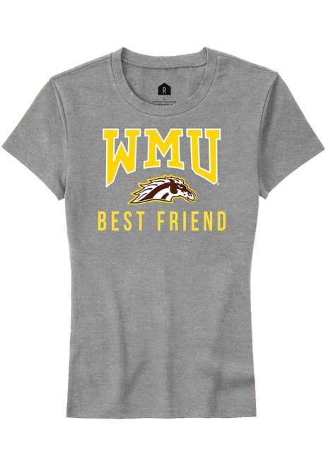 Western Michigan Broncos Grey Rally Best Friend Short Sleeve T-Shirt