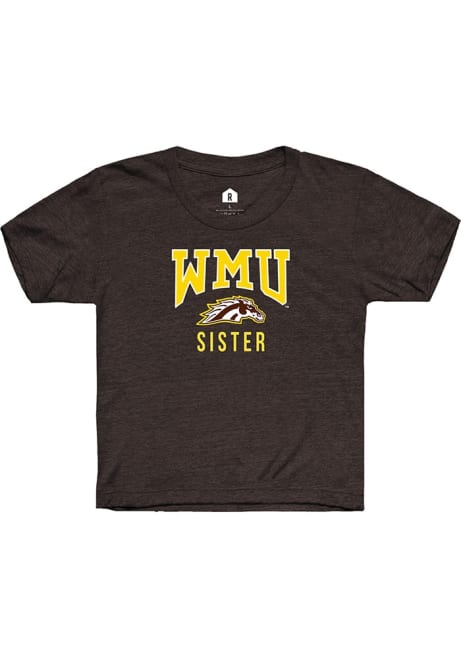 Youth Western Michigan Broncos Brown Rally Sister Short Sleeve T-Shirt