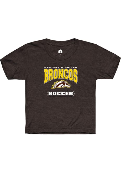 Youth Western Michigan Broncos Brown Rally Soccer Short Sleeve T-Shirt