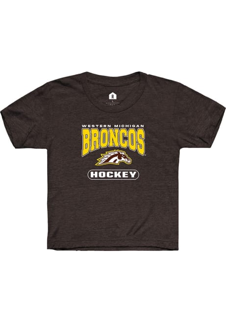 Youth Western Michigan Broncos Brown Rally Hockey Short Sleeve T-Shirt