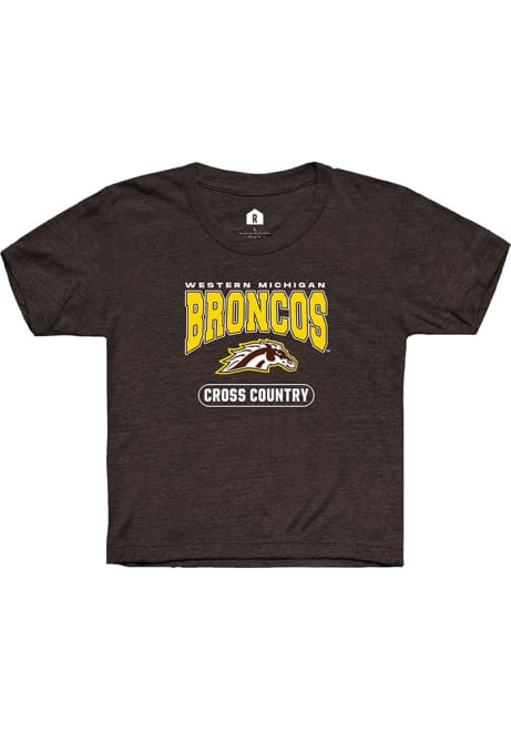 Youth Western Michigan Broncos Brown Rally Cross Country Short Sleeve T-Shirt