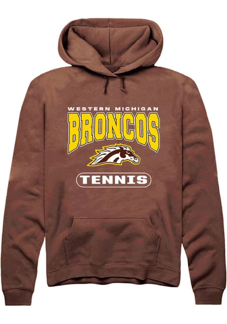 Mens Western Michigan Broncos Brown Rally Tennis Hooded Sweatshirt