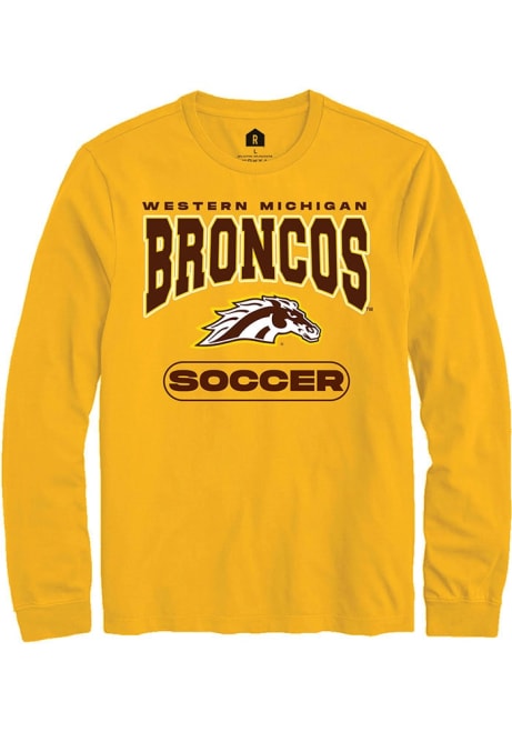 Mens Western Michigan Broncos Gold Rally Soccer Tee