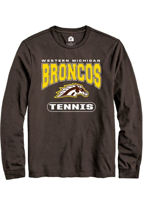 Mens Western Michigan Broncos Brown Rally Tennis Tee