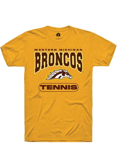 Western Michigan Broncos Gold Rally Tennis Short Sleeve T Shirt