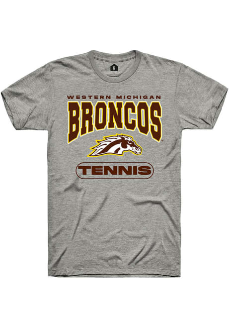 Western Michigan Broncos Grey Rally Tennis Short Sleeve T Shirt