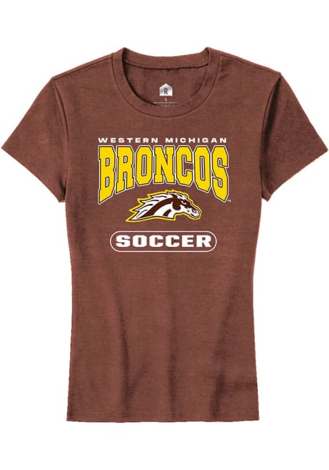 Western Michigan Broncos Brown Rally Soccer Short Sleeve T-Shirt