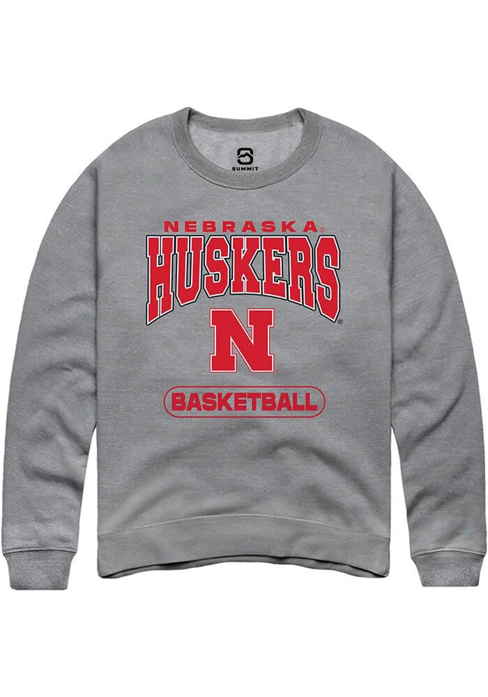 Summit Sportswear Nebraska Cornhuskers Mens GREY Basketball