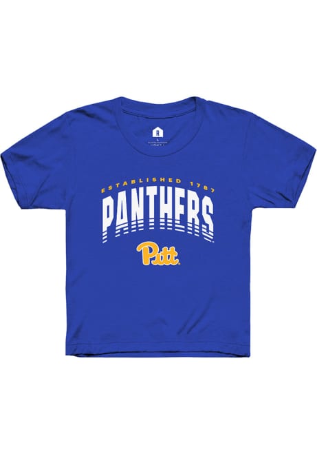 Youth Pitt Panthers Blue Rally Vent Short Sleeve T-Shirt