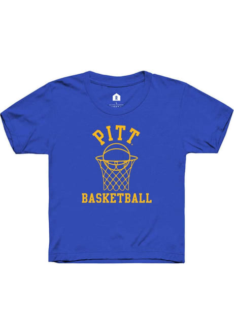 Youth Pitt Panthers Blue Rally Basketball Net Short Sleeve T-Shirt