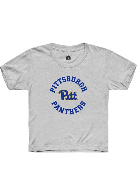 Youth Pitt Panthers White Rally Circle Arch Short Sleeve T-Shirt