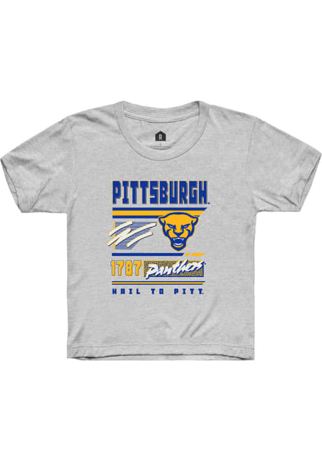 Youth Pitt Panthers White Rally Retro Short Sleeve T-Shirt