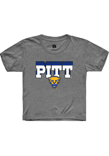 Youth Pitt Panthers Grey Rally Repeat Short Sleeve T-Shirt