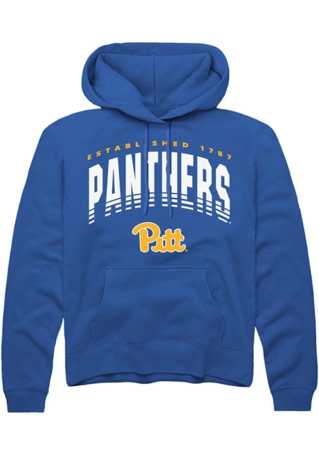 Mens Pitt Panthers Blue Rally Vent Hooded Sweatshirt