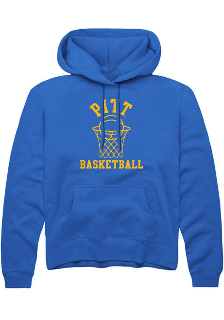 Mens Pitt Panthers Blue Rally Basketball Net Hooded Sweatshirt