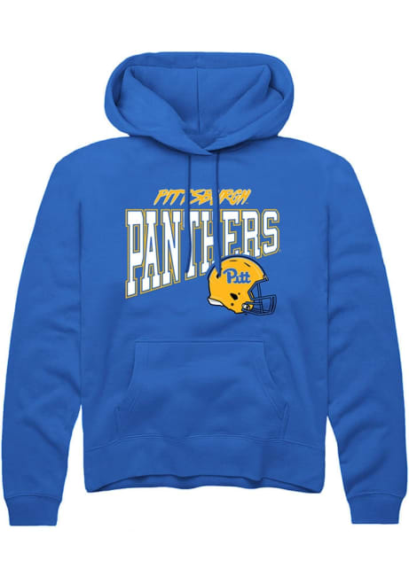 Mens Pitt Panthers Blue Rally Football Cheer Hooded Sweatshirt