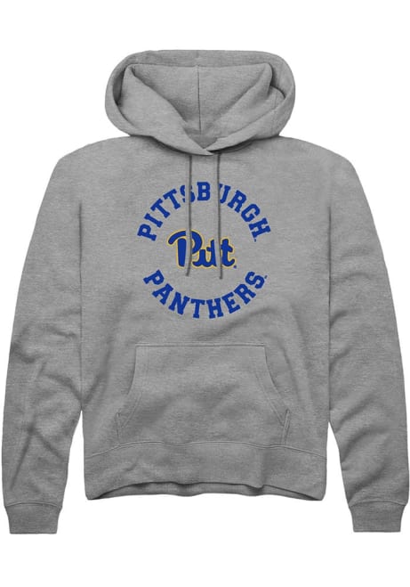 Mens Pitt Panthers Grey Rally Circle Arch Hooded Sweatshirt