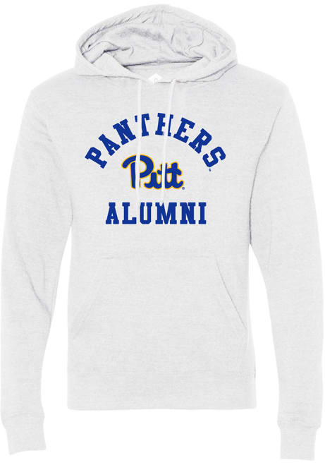 Mens Pitt Panthers Ash Rally Alumni Arch Hooded Sweatshirt