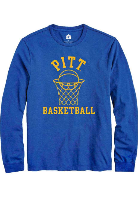 Mens Pitt Panthers Blue Rally Basketball Net Tee