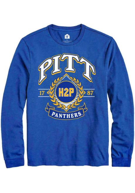 Mens Pitt Panthers Blue Rally Alumni Wreath Tee