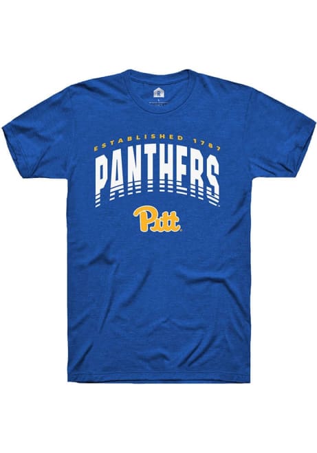 Pitt Panthers Blue Rally Vent Short Sleeve T Shirt