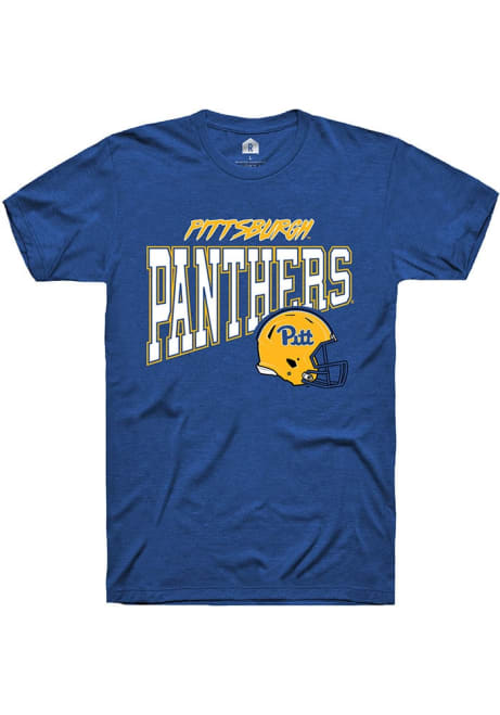 Pitt Panthers Blue Rally Football Cheer Short Sleeve T Shirt