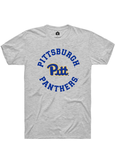 Pitt Panthers White Rally Circle Arch Short Sleeve T Shirt