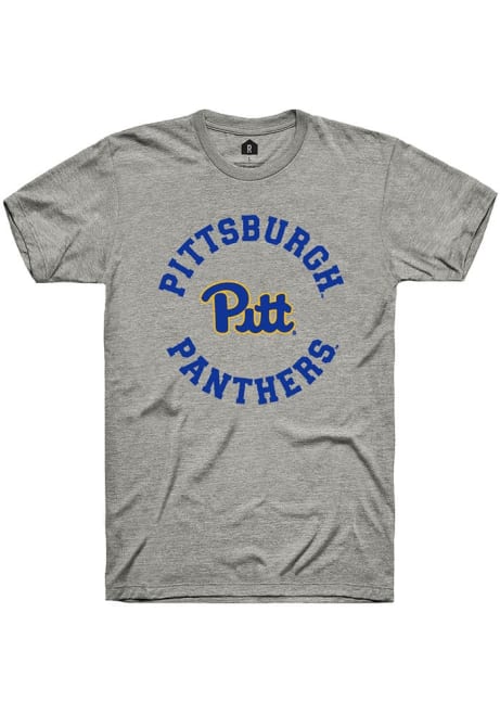 Pitt Panthers Grey Rally Circle Arch Short Sleeve T Shirt