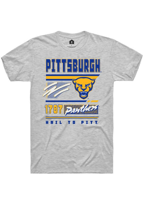 Pitt Panthers White Rally Retro Short Sleeve T Shirt