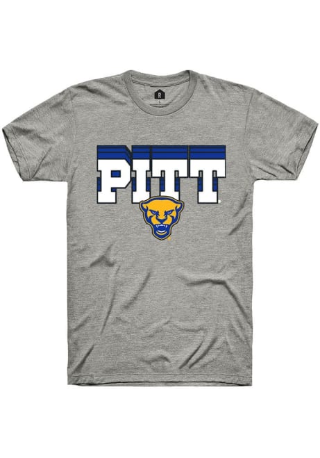 Pitt Panthers Grey Rally Repeat Short Sleeve T Shirt