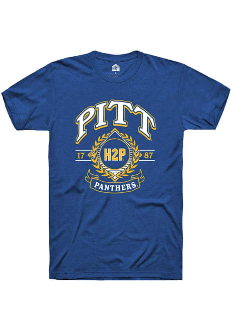 Pitt Panthers Blue Rally Alumni Wreath Short Sleeve T Shirt