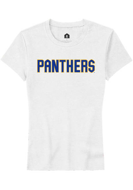 Pitt Panthers White Rally Straight Block Short Sleeve T-Shirt