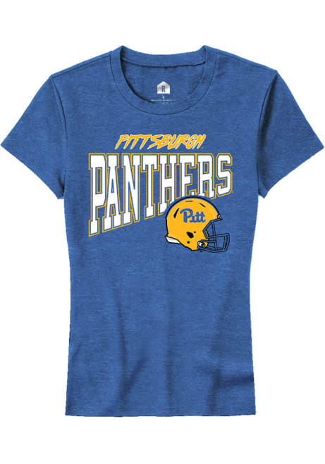 Pitt Panthers Blue Rally Football Cheer Short Sleeve T-Shirt